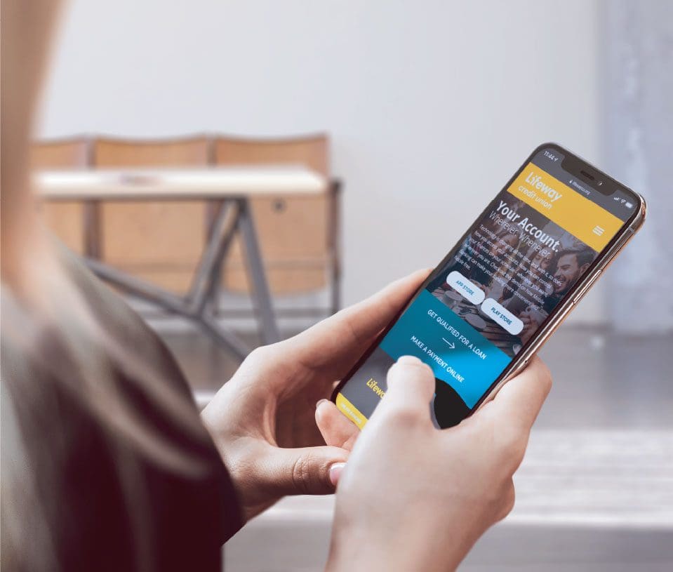 person scrolling through a web design from a digital marketing company in franklin tn near spring hill