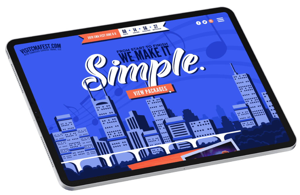 example of tablet website design and digital marketing from best web design company brentwood tn