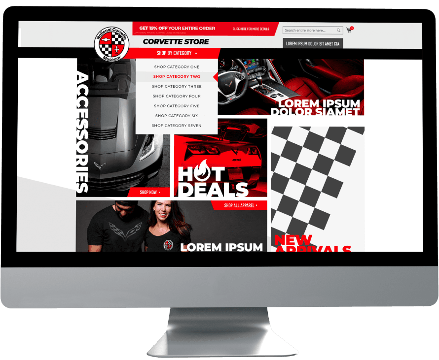 example of web design and digital marketing on a desktop franklin tn near brentwood