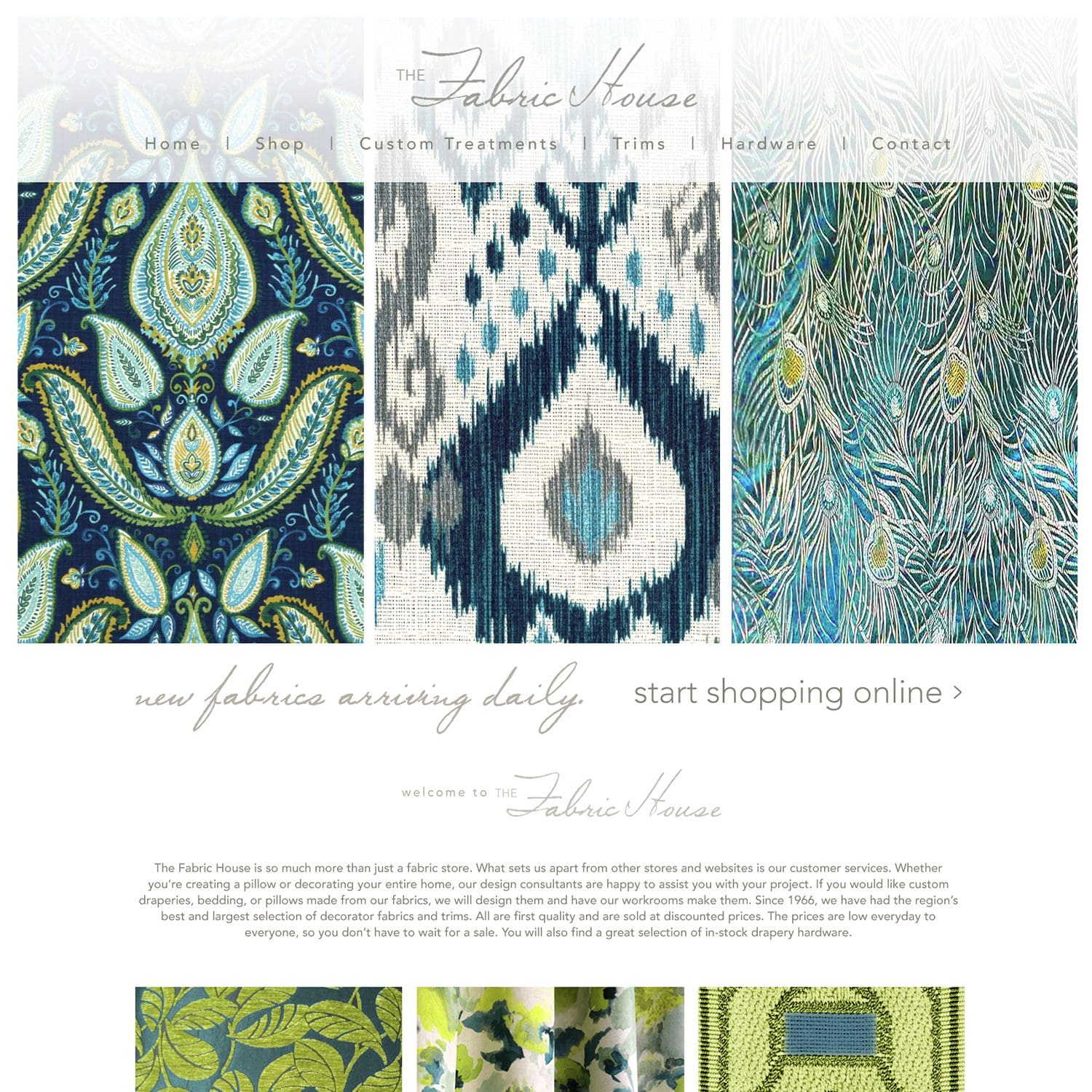 fabric and design retail website - JLB, Best Web Design and Web Development Company in Nashville, Brentwood, and Franklin