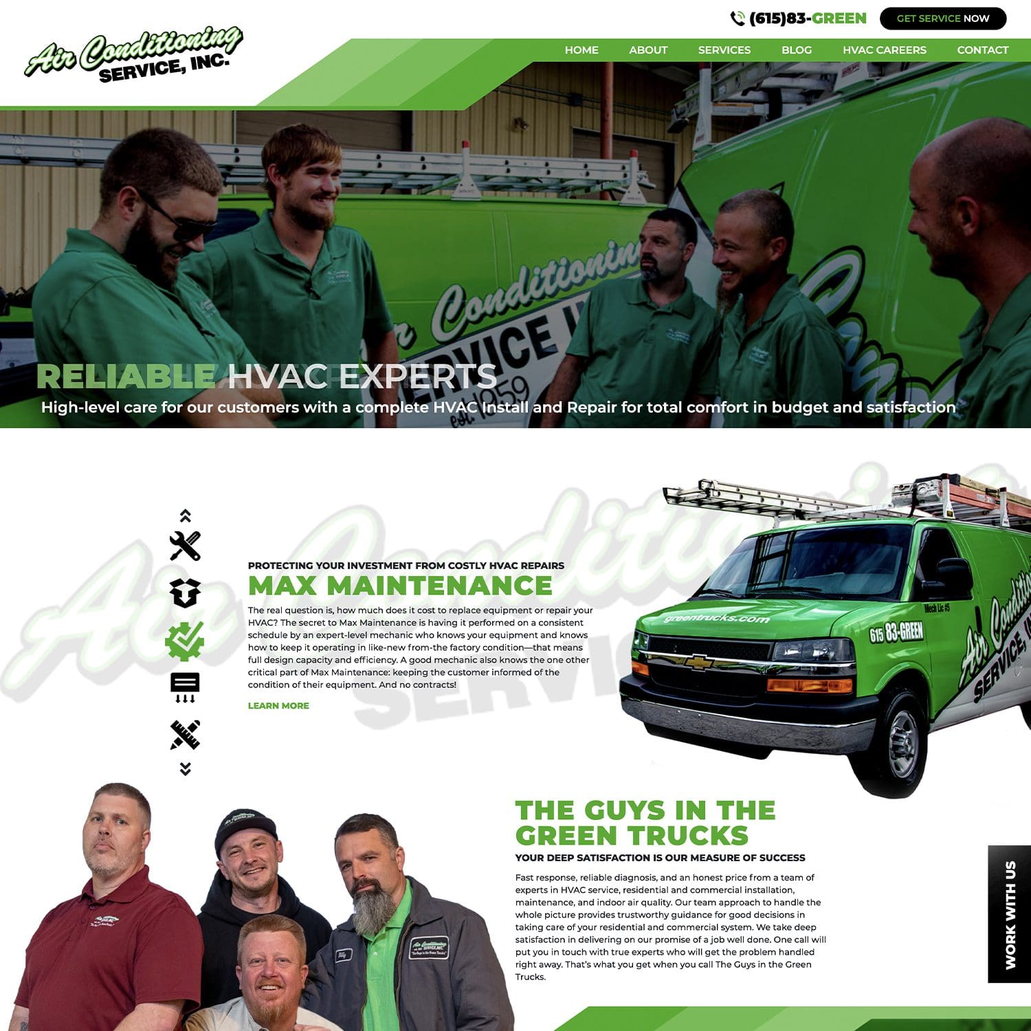 air conditioning service website - JLB, Best Web Design and Web Development Company in Nashville, Brentwood, and Franklin