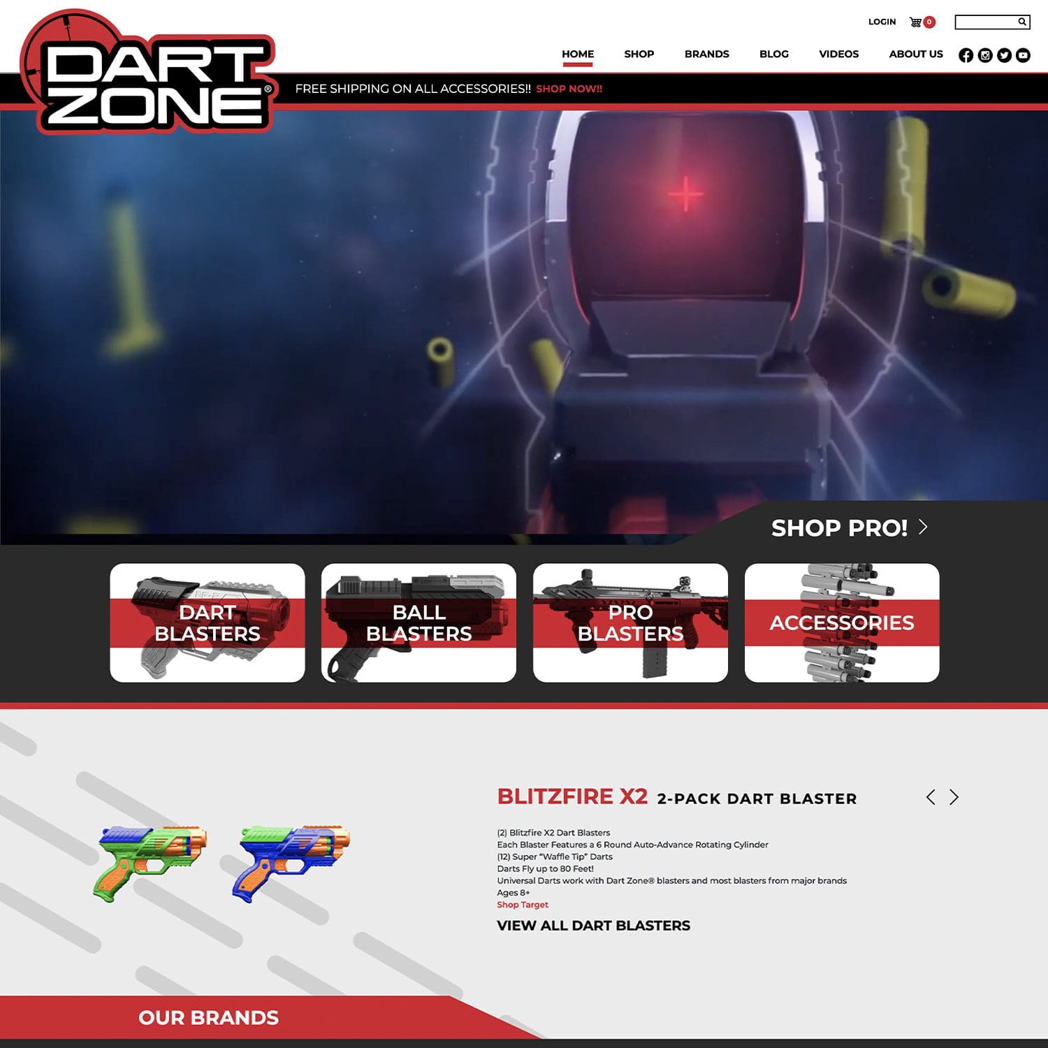 dart blaster service website - JLB, Best Web Design and Web Development Company in Nashville, Brentwood, and Franklin