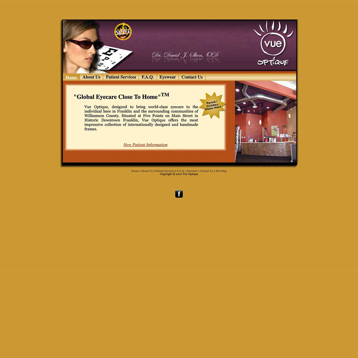 vue website before nashville web designers worked together to recreate it to include digital marketing seo support