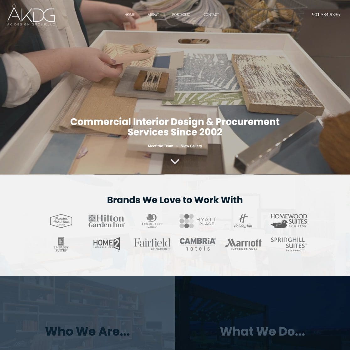 Nashville Web Design Agency Screenshot for AK Design Group by JLB the best web design and digital marketing company in Nashville, Brentwood and Franklin TN.