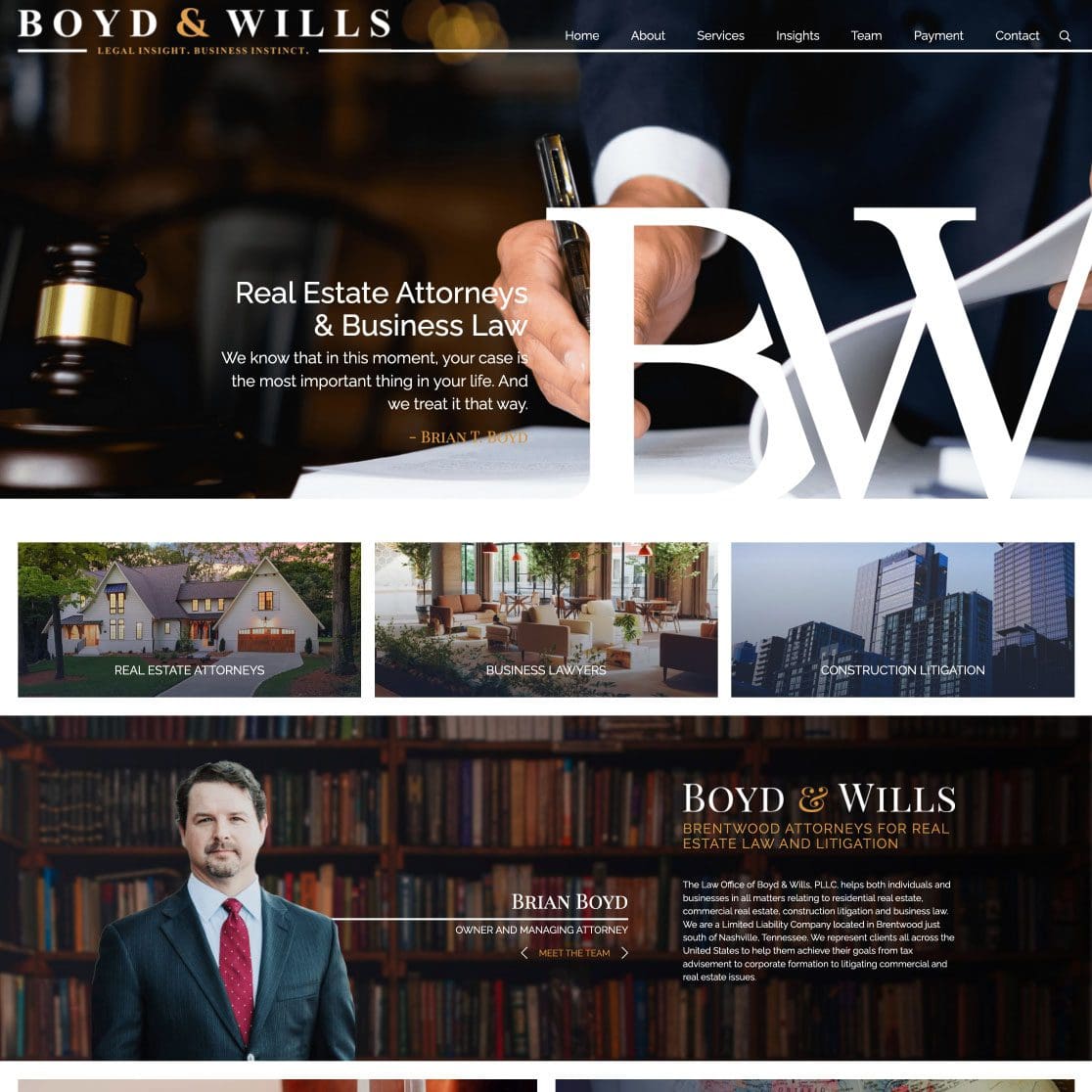 Nashville Web Design by JLB - Boyd & Wills
