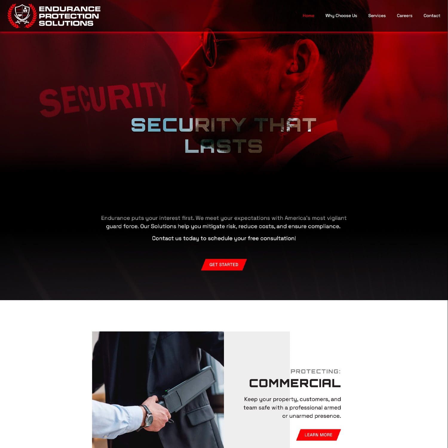 Endurance Protection Solutions - Website Design Inspiration from a Nashville Web Design Company