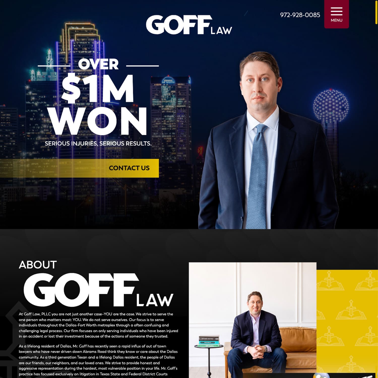 GOFF LAW - Nashville Website Design